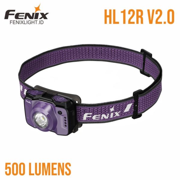 Senter Kepala outdoor rechargeable Fenix HL12R V2.0 500 Lumens