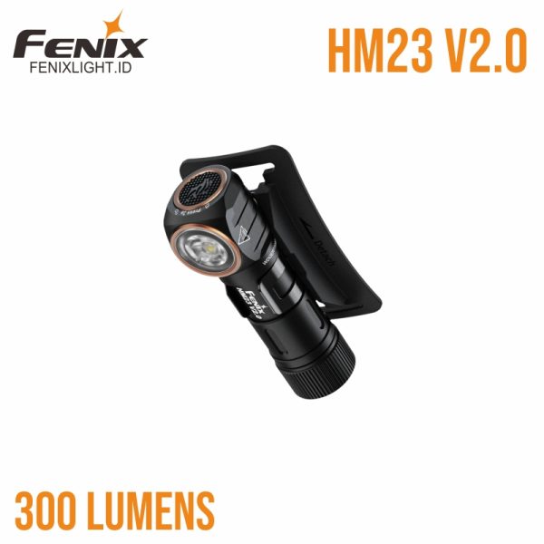 Fenix HM23 V2.0 Senter Kepala Ultralight dengan Sumber Cahaya Putih dan Merah