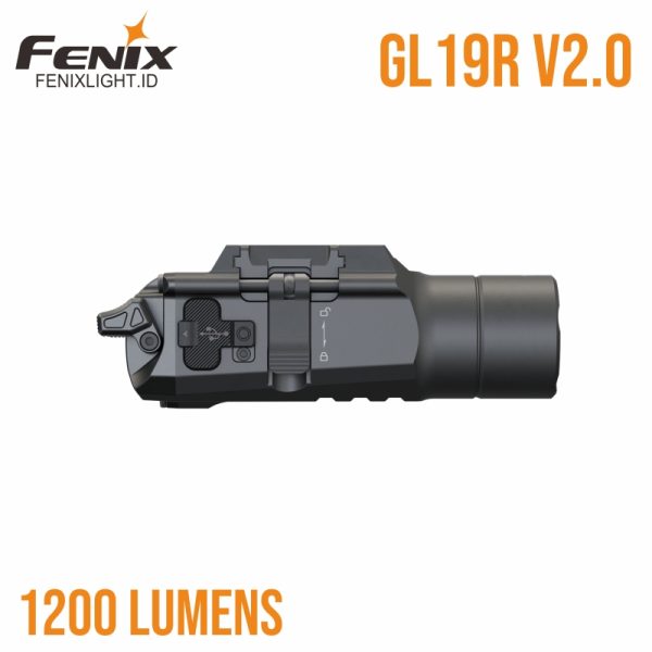 Fenix GL19R V2.0 Rechargeable Tactical WML Flashlight 1200 lumens