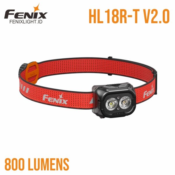 senter kepala Fenix HL18R-T V2.0 lightweight trail running headlamp