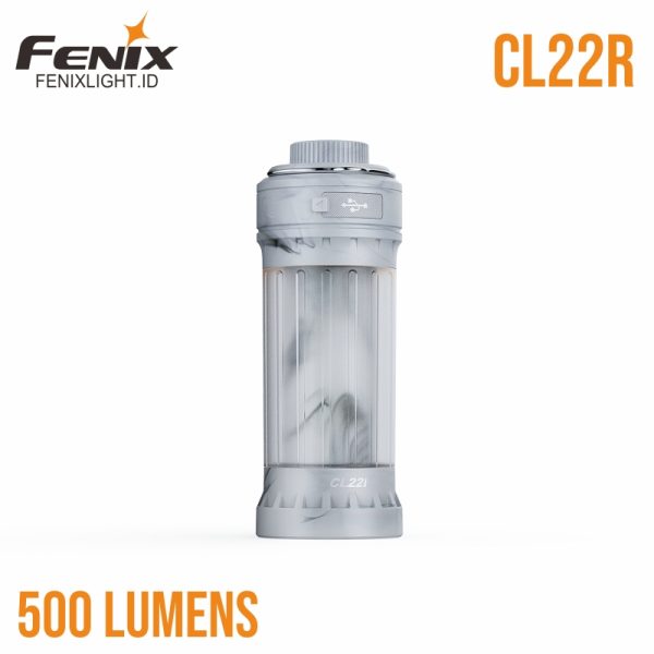 Fenix CL22R, lentera isi ulang 500 lumens, tahan air dengan USB-C, cocok untuk berkemah.