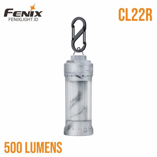 Fenix CL22R, lentera isi ulang 500 lumens, tahan air dengan USB-C, cocok untuk berkemah.