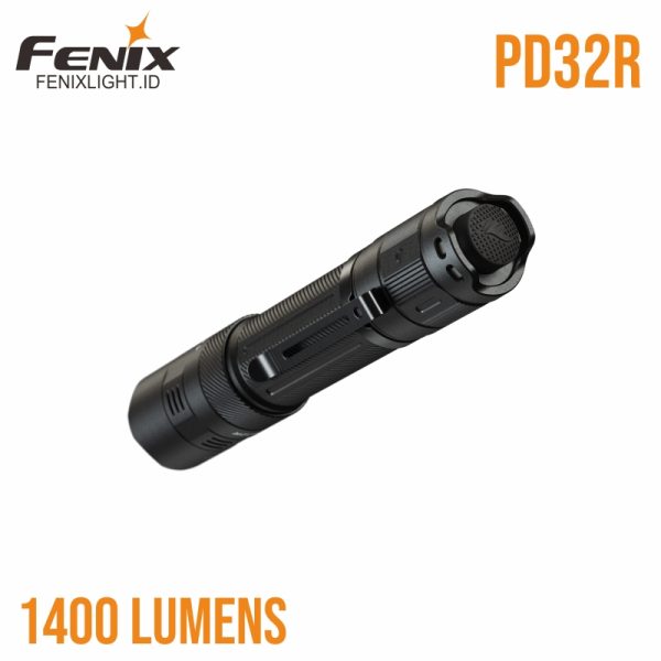 Fenix PD32R senter taktis 1400 lumen, tahan air dan debu.