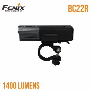 Lampu sepeda Fenix BC22R dengan desain aerodinamis dan fitur canggih untuk keamanan berkendara.