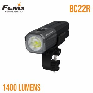 Lampu sepeda Fenix BC22R dengan desain aerodinamis dan fitur canggih untuk keamanan berkendara.